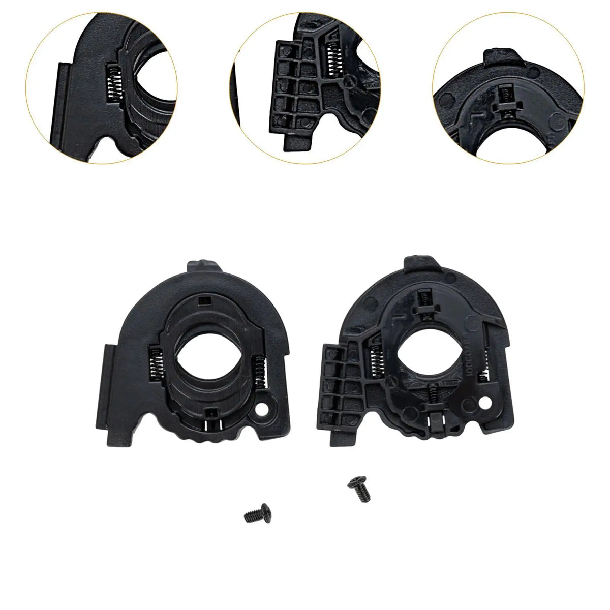 Helmet Visor Shield Base Pair Sturdy Plastic Replacement — main product photo