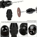 Premium Rotary Tool Chuck Set-Quick Change Drill Adapter — product photo 5 of 6