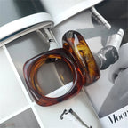Fashion Irregular Resin Acrylic Bangles for Women Wide — product photo 5 of 6