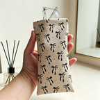 1pc Bow Print Sunglasses Pouch with Keyring PU — product photo 5 of 6