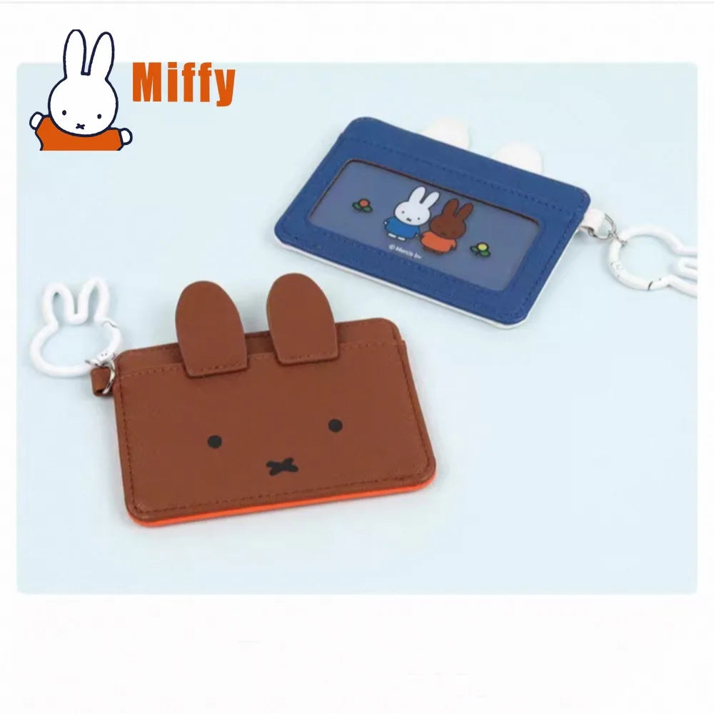 Kawaii Miffy Card Holder Cute Rabbit Leather Wallet — product photo 4 of 5