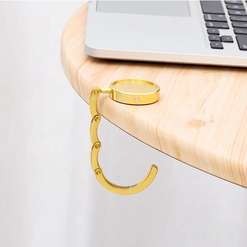 Portable Folding Bag Hanger Handbag Hook Holder Table — product photo 4 of 6
