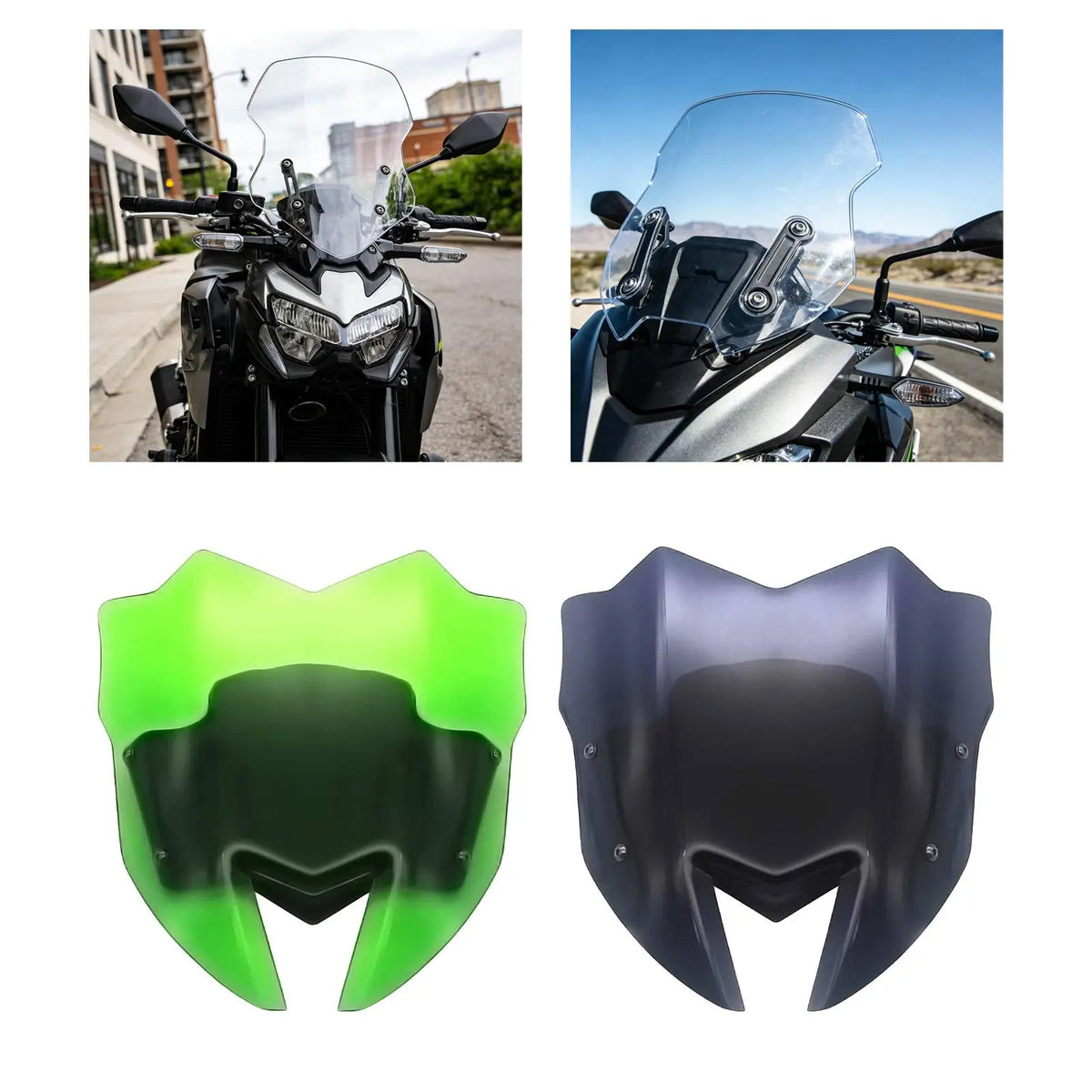 Motorcycle Windshield Windscreen Motorbike Accessories Front Mount High — product photo 2 of 6