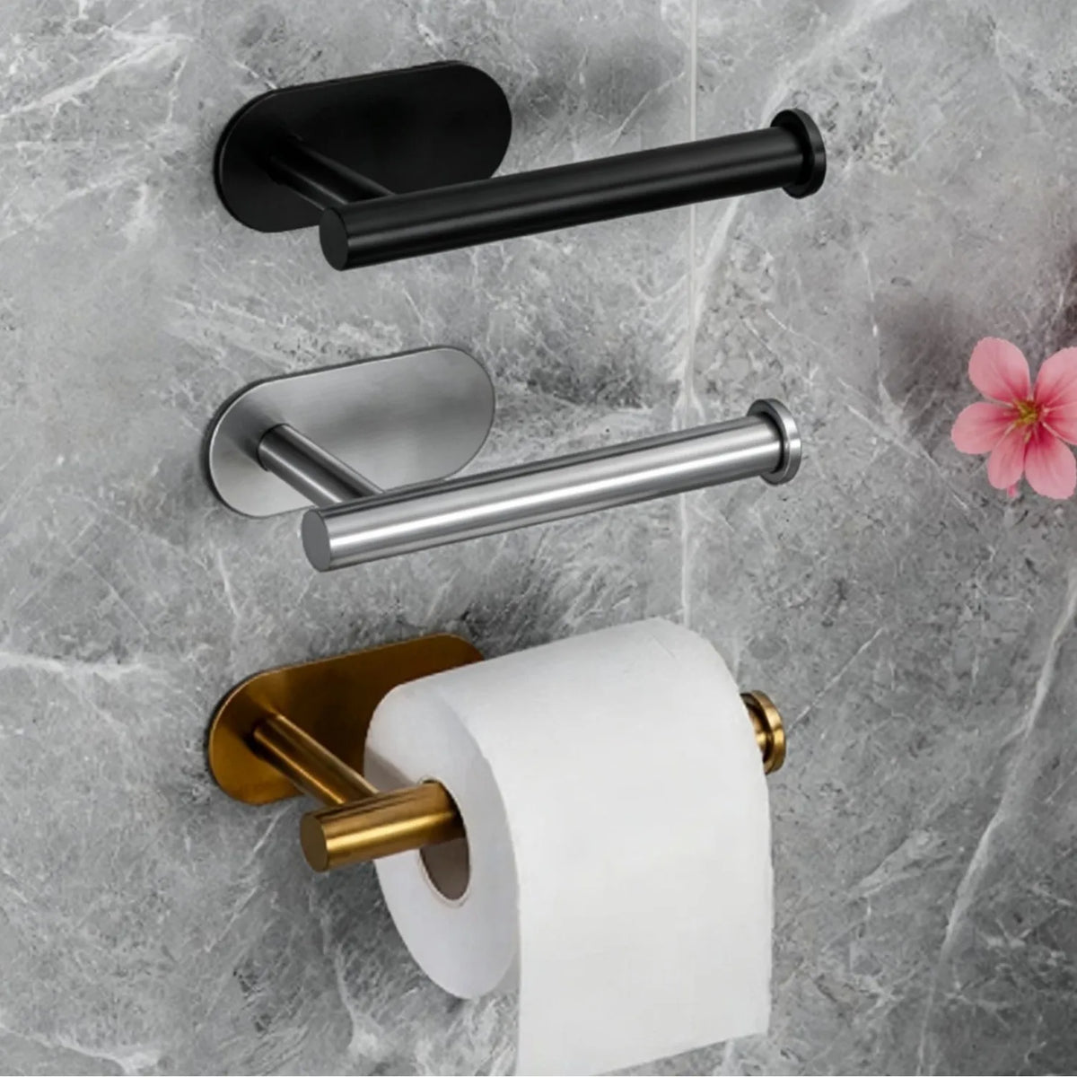 Homefish Sliver Gold Stainless Steel Waterproof Toilet Paper — product photo 2 of 5