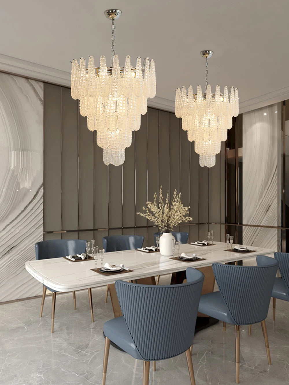 4-8 Layer Colorzied Glass Art E14 LED Ceiling — product photo 6 of 6
