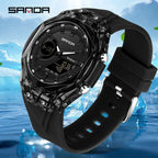 SANDA Fashion Electronic Quartz Watches for Man Dual — product photo 2 of 6