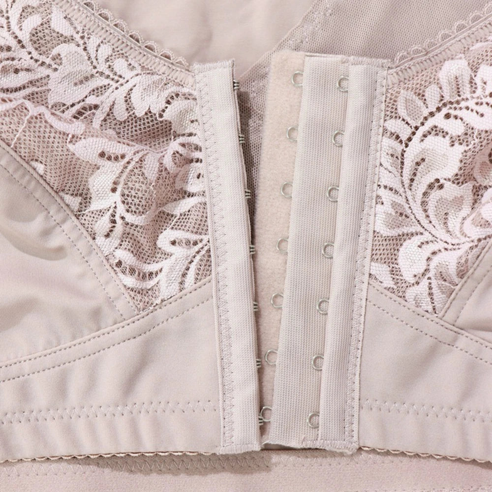 Front Closure Plus Size Bra Lace Wire-free Full — product photo 6 of 6