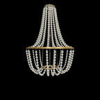 wedding hall European wrought iron pearl chandelier ceiling — product photo 4 of 5