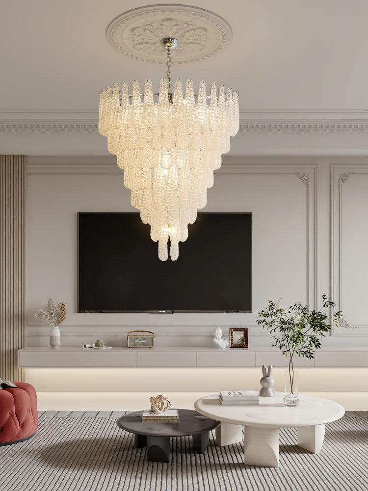 4-8 Layer Colorzied Glass Art E14 LED Ceiling — product photo 2 of 6