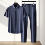 Summer New Fashion Ice Silk Sports Suit Men's — main product photo