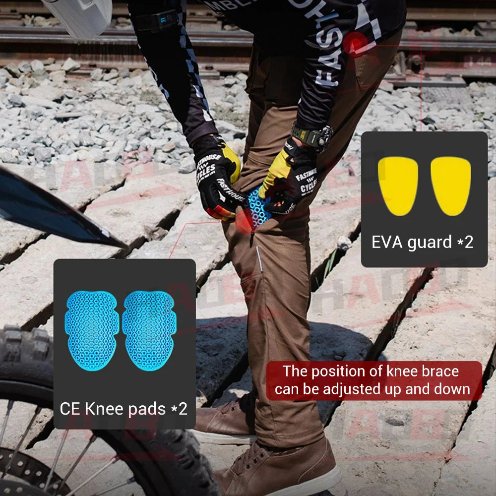 Men Women Summer Motorcycle Pants Anti Drop Wear- — product photo 3 of 6