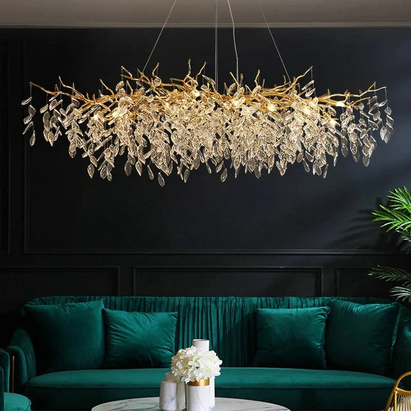 Luxury crystal chandelier K9 hallway staircase glass large — product photo 5 of 6