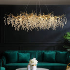 Luxury crystal chandelier K9 hallway staircase glass large — product photo 5 of 6