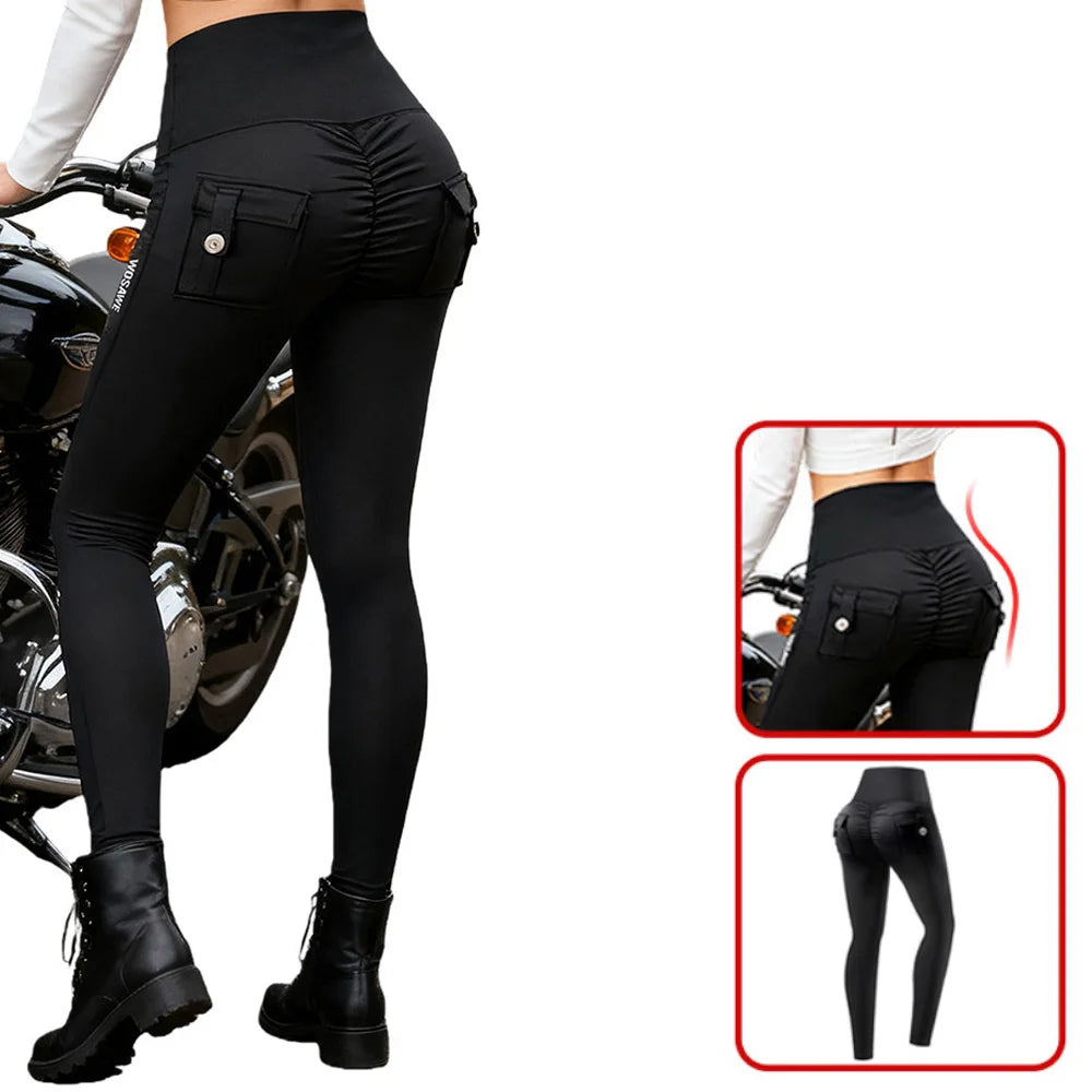 WOSAWE Women Motorcycle Jacket Pants Set Autumn Winter — product photo 5 of 5