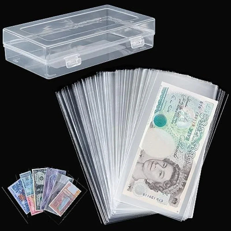 100pcs for Collecting and Storing Banknotes Transparent Banknote — main product photo
