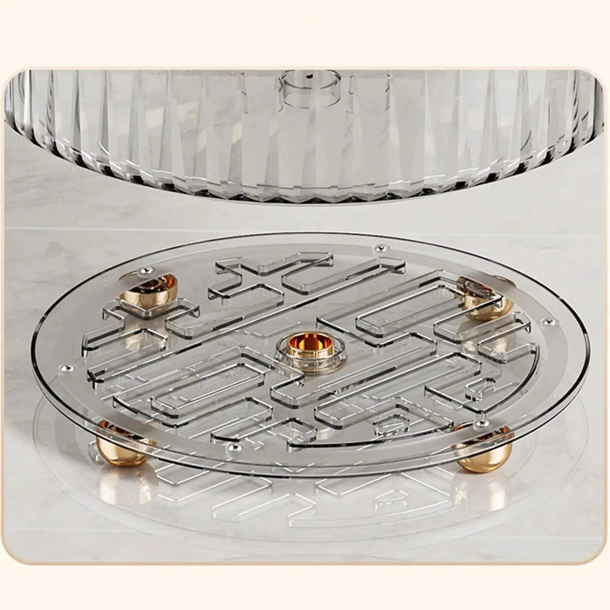 360° Rotating Lazy Susan Turntable Multi-Purpose Acrylic Spice — product photo 6 of 6