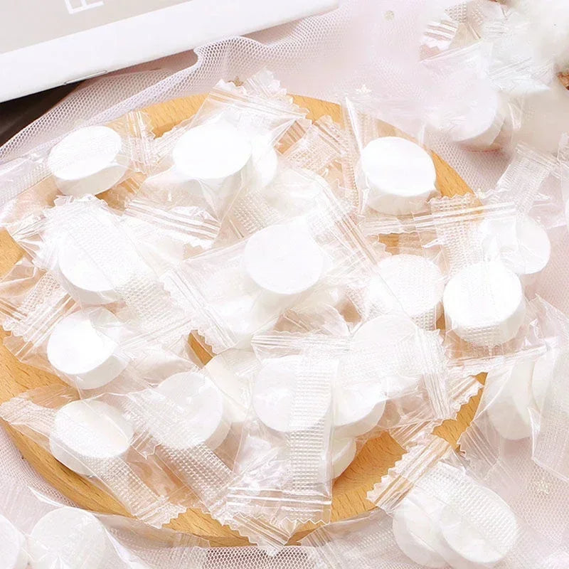 10-100pcs Portable Compressed Towel Disposable Face Cleaning Soft — product photo 4 of 6