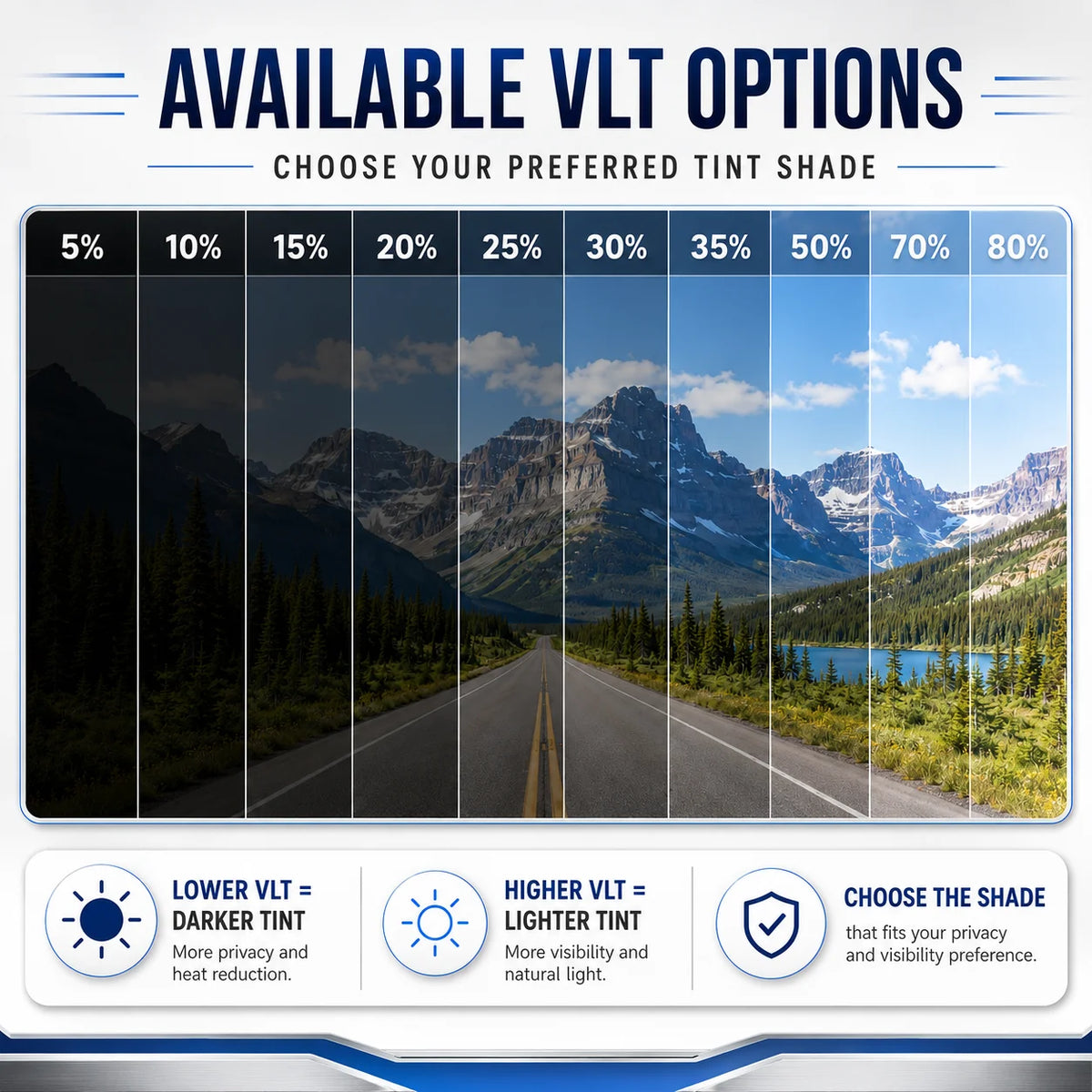 Premium Precut Window Tint Kit Front Rear Windows — product photo 4 of 6