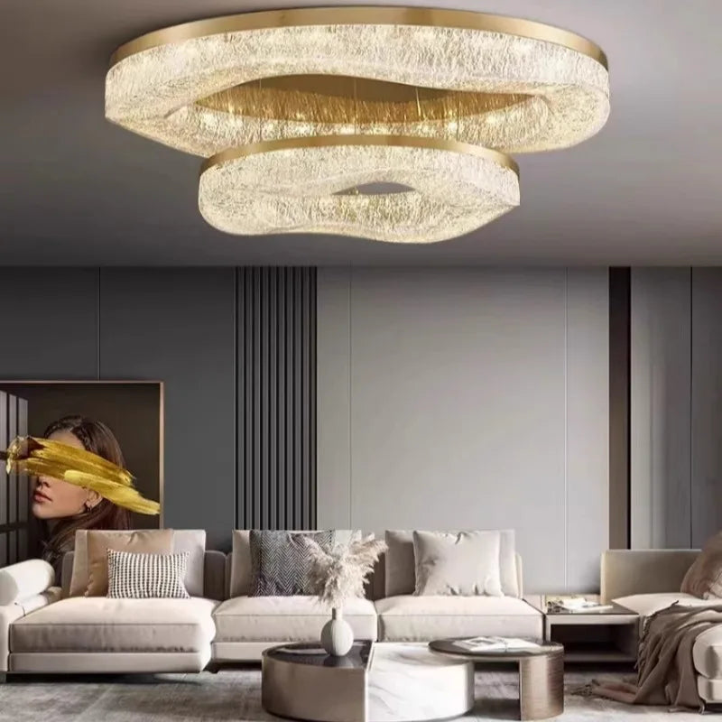 Nordic Luxury Resin LED Ceiling Lamps for Living — product photo 3 of 6