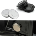2Pcs Silver/Black Motorcycle Frame Hole Cover Decoration Parts — main product photo