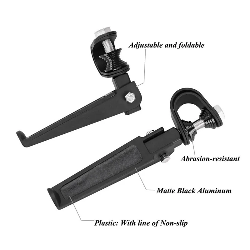 Folding Footrest Bumper for Harley-Davidson Honda Suzuki — product photo 5 of 6