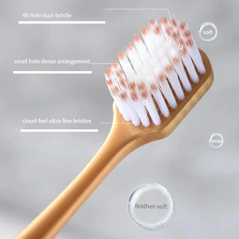 Premium Wide Head Soft Bristled Toothbrush 6 Pack — main product photo