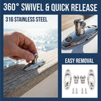 Quick Release Boat Top Deck Hinge Boat Canopy — product photo 4 of 6