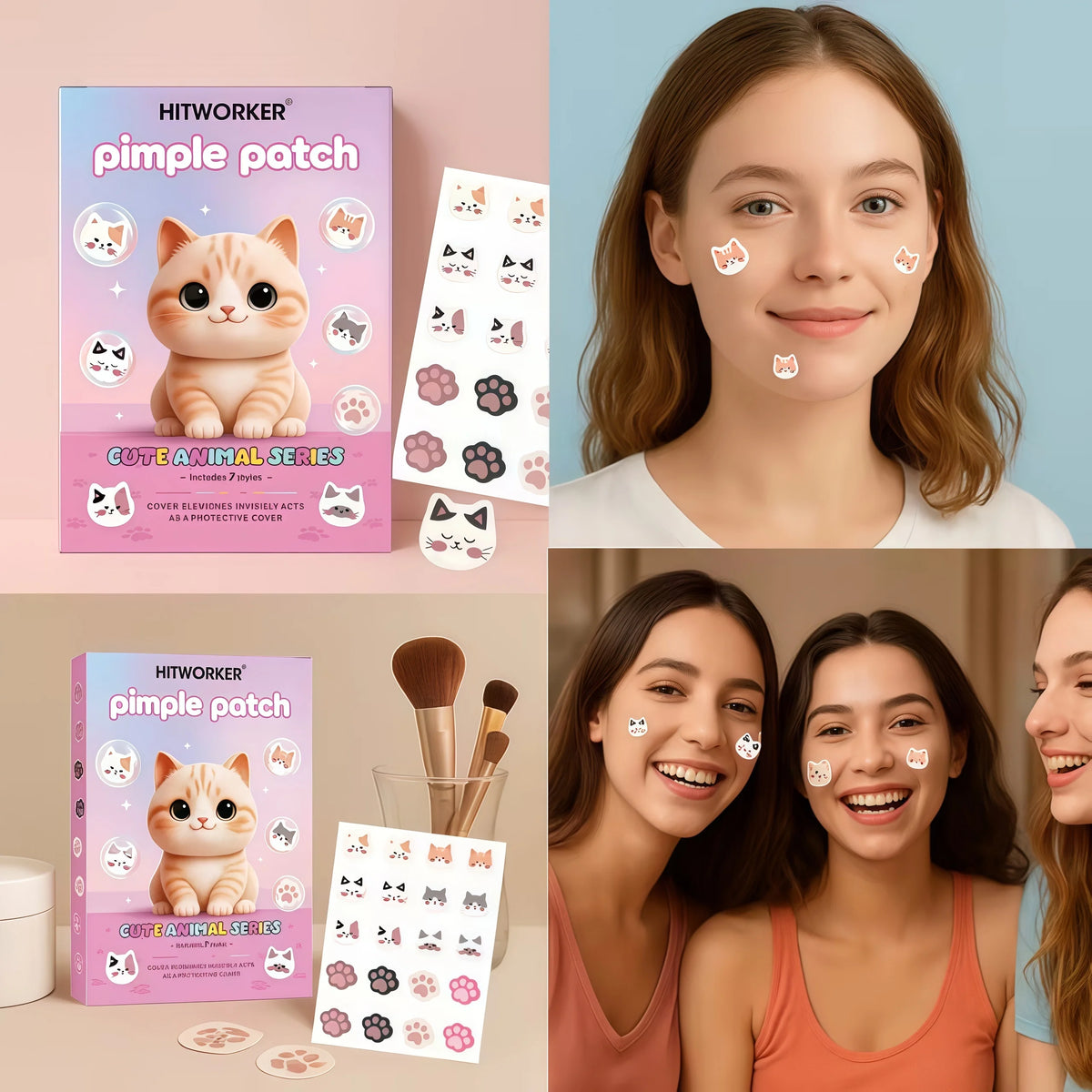 Cute Cat 7 Designs Acne Patches for Women — product photo 4 of 5
