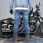Motorcycle Jeans Men's Casual Workwear Stretch Retro Motorcycle — product photo 4 of 6