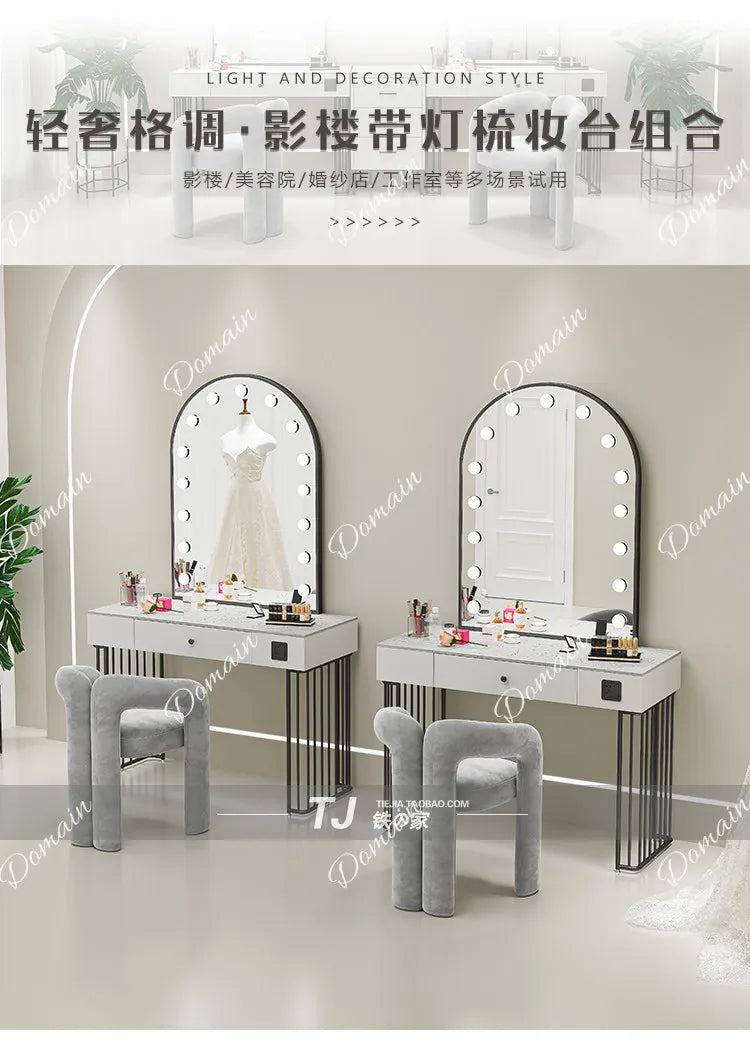 Premium studio professional vanity table with lamp — product photo 6 of 6