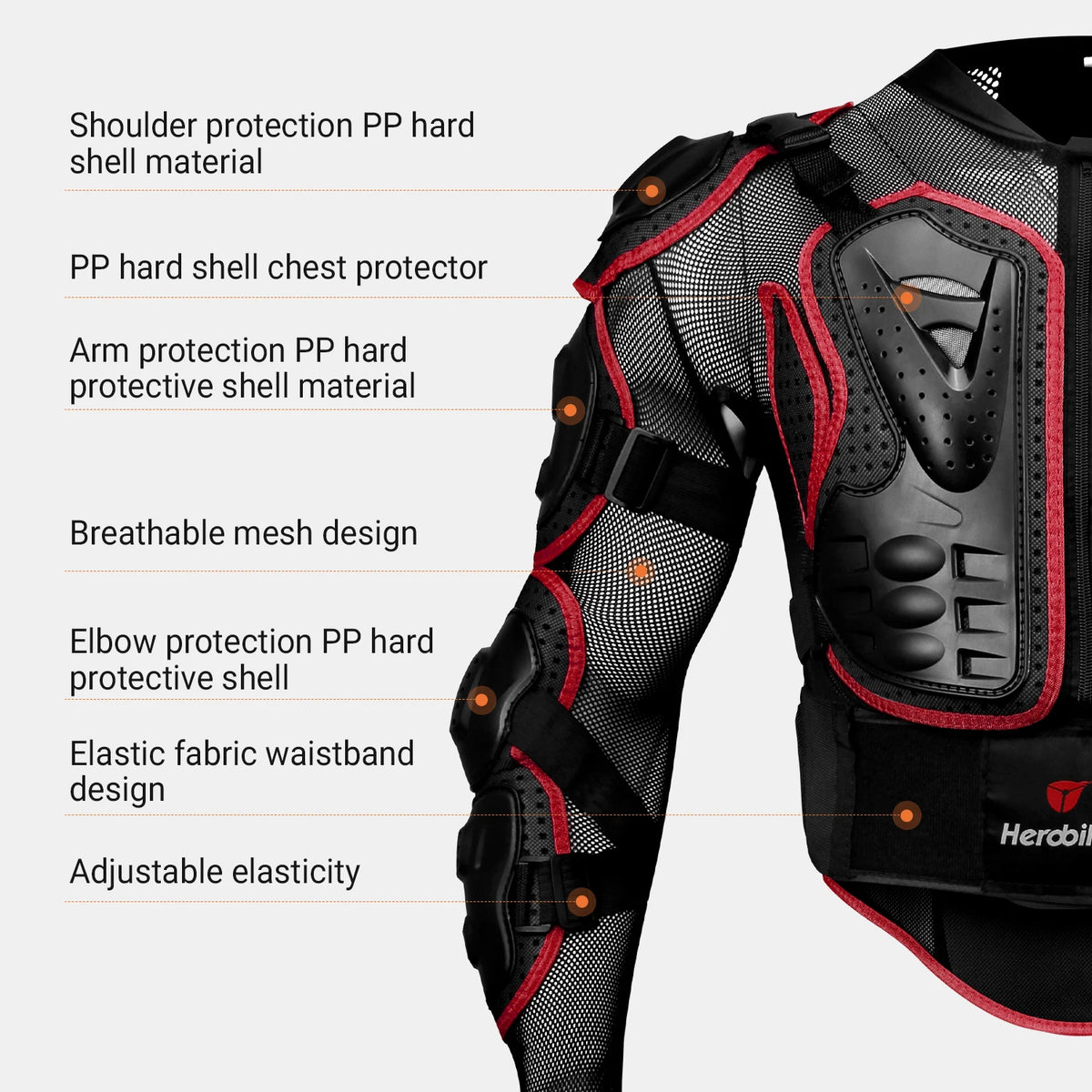 Motocross Jacket Men Body Armor Motorcycle Armor Wear-Resistant — product photo 4 of 6