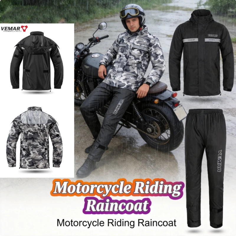 VEMAR Unisex Motorcycle Rain Suit — main product photo