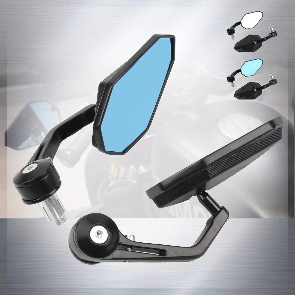 Motorcycle CNC Rearview Mirrors Anti-glare For Kawasaki Z400 — product photo 5 of 6