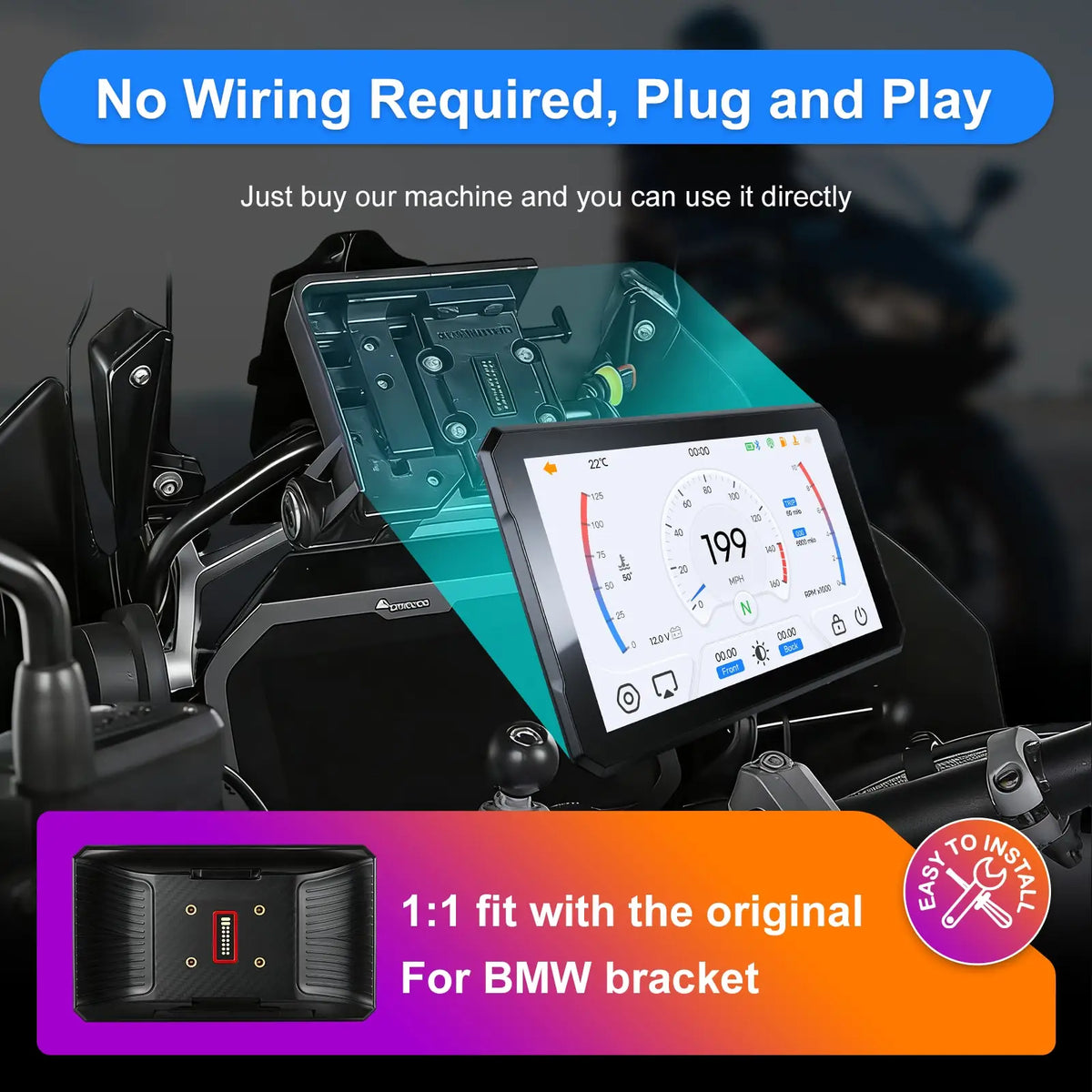 7-inch for BMW Wireless CarPlay Moto Android Auto — product photo 4 of 6