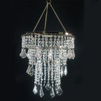 Wrought iron branch acrylic beaded chandelier wedding branch — main product photo