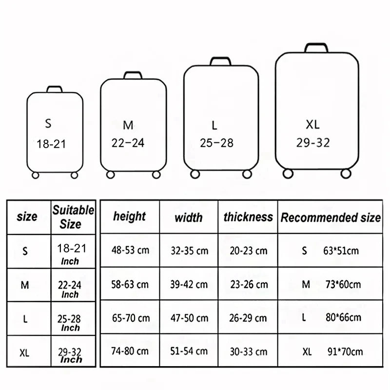 Luggage Cover Stretch Fabric Suitcase Protector Baggage Dust — product photo 2 of 6