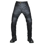 Men's Motorcycle Pants Anti-Fall Windproof Motorbike Elastic Leather — product photo 2 of 6