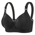 Smooth Plus-size Geometric Pattern Wireless Ladies' Solid Jacquard — product photo 6 of 6