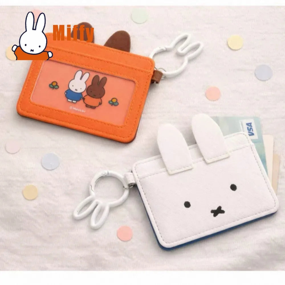 Kawaii Miffy Card Holder Cute Rabbit Leather Wallet — product photo 5 of 5