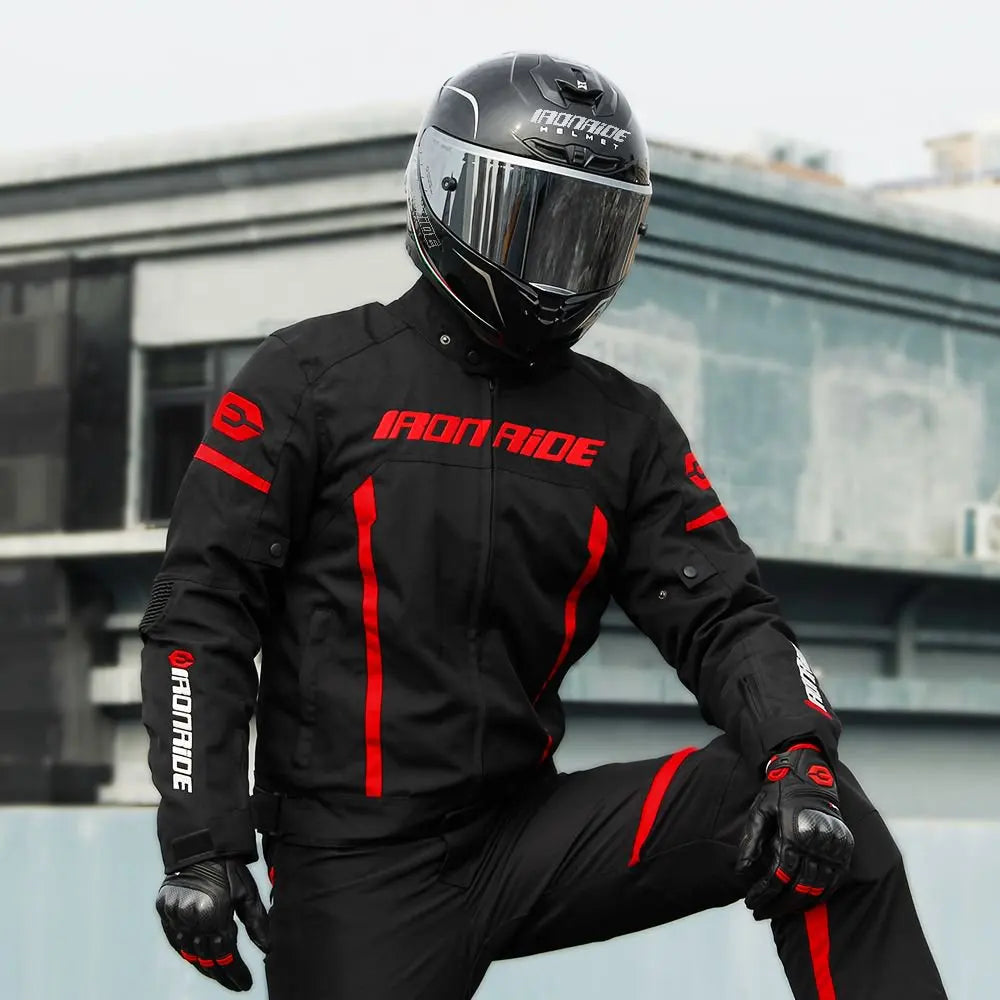 Motorcycle Jacket Waterproof Motorcross Jacket Pants Windproof Riding — main product photo