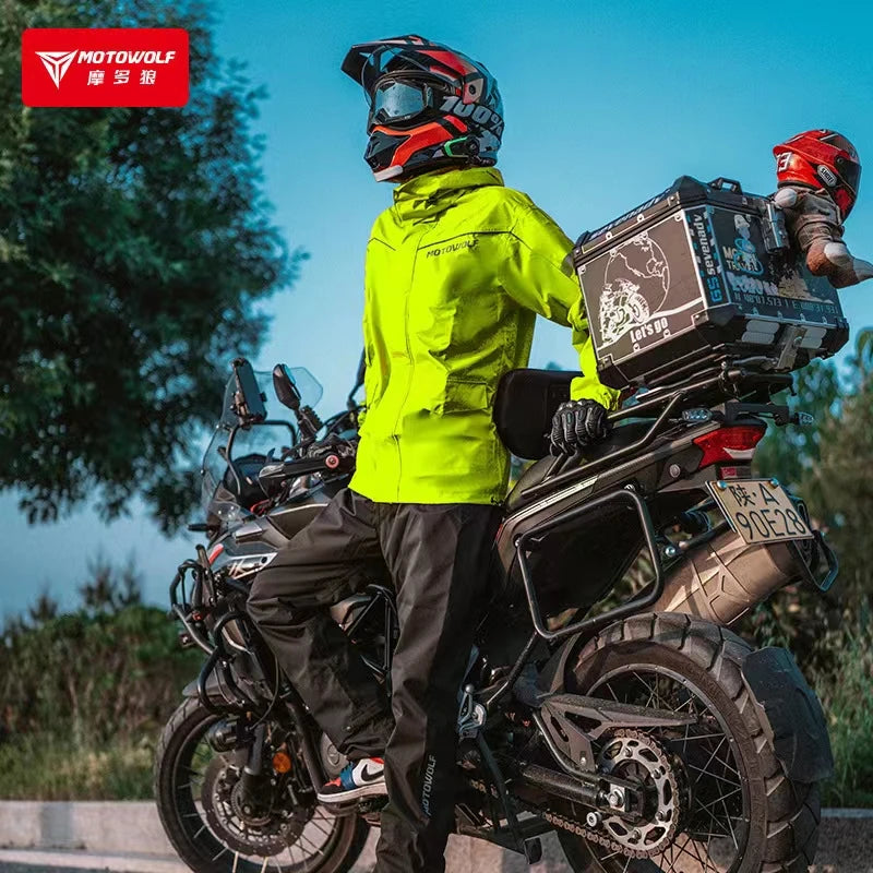 Motorcycle Rainsuit Waterproof Split Raincoat Suit Cycling Motorbike — product photo 5 of 6