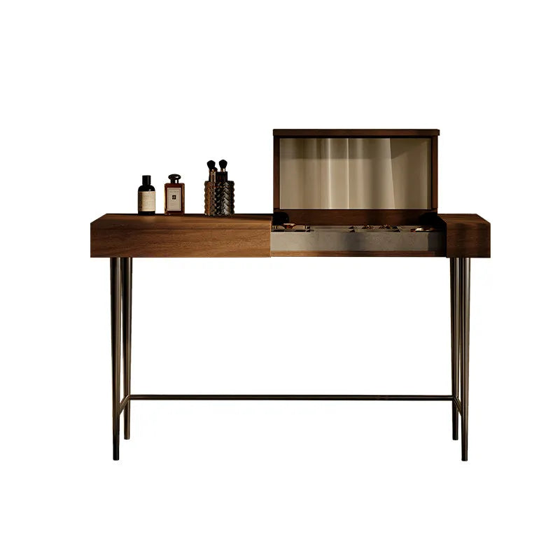 Bedroom Solid Wood Clamshell Makeup Table Minimalist Premium — main product photo