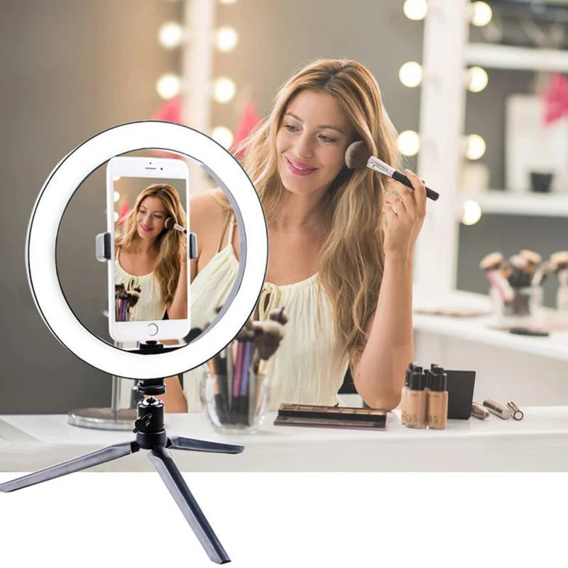 10" 26cm Dimmable LED Ring Light Kit with — main product photo