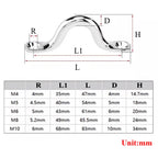 1-5PCS M4-M10 304/316 Stainless Steel Wire Eye Strap — product photo 2 of 6