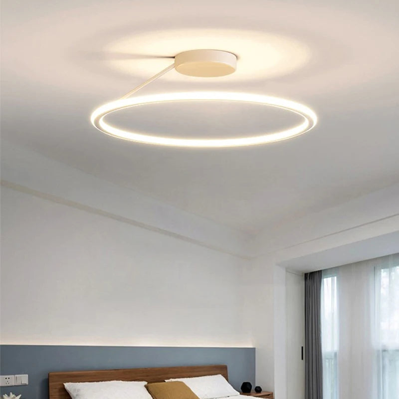 Modern Simple Circle Led Ceiling Chandelier Round Ring — product photo 4 of 6