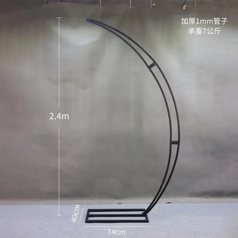 1/6pcs 2.4M Metal Iron Half Moon Shape Chandelier — product photo 5 of 6