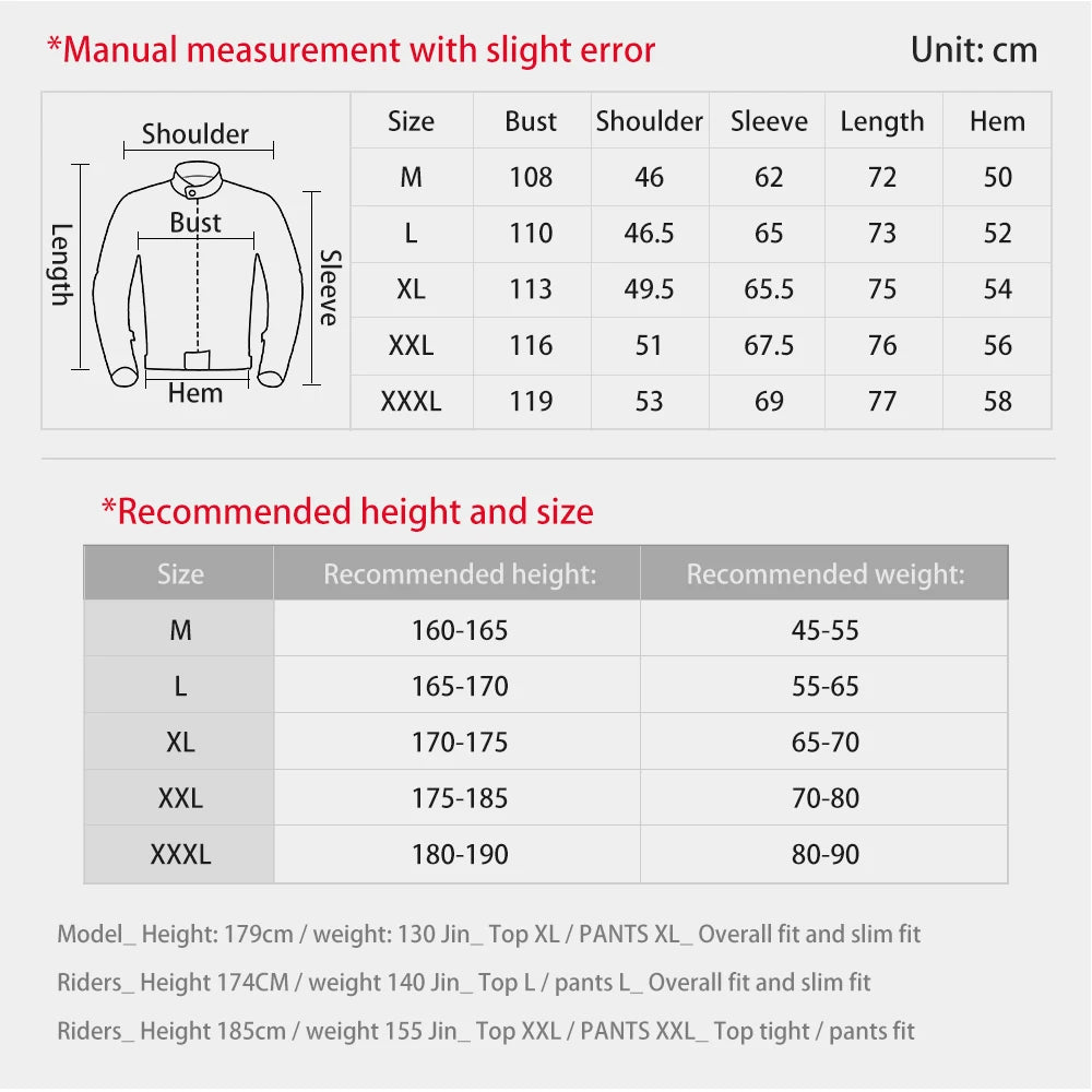 Motorcycle Jacket Anti-Fall Outdoor Motocross Riding Clothing Protection — product photo 6 of 6