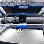 Car Front Windshield Sunshade Cover For Alfa Romeo — product photo 4 of 5