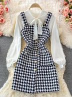 Women Two Piece Set 2025 Korean Fashion Bowtied — product photo 2 of 6