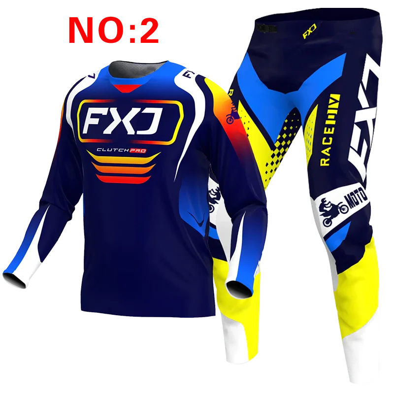 FXJ enduro motocross gear set mx jersey pants — product photo 4 of 6